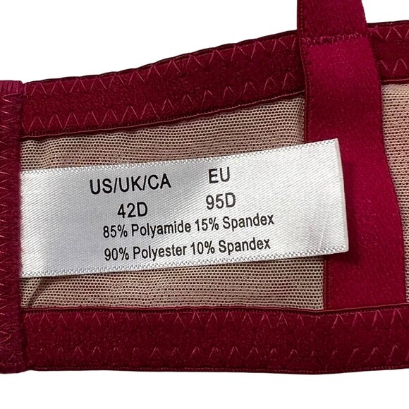 Mesh Lace Underwire Demi Bra 42D NEW - Picture 10 of 10